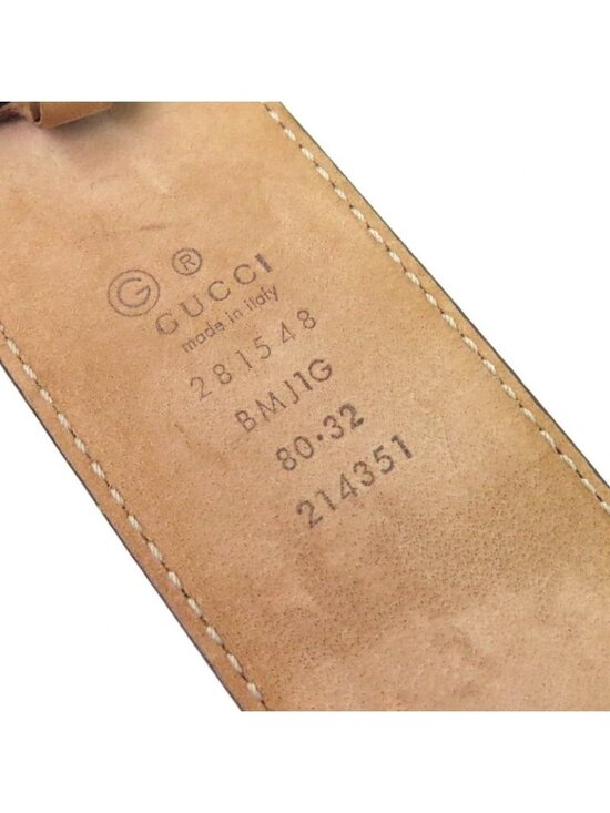 Gucci Micro Guccissima Leather Belt Red Gold main image 5